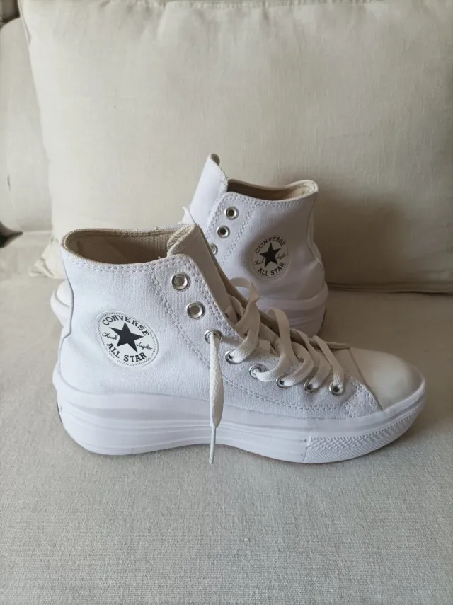 Converse Plataforma Blancas