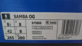 Adidas Samba Original - Blancas Talla 42