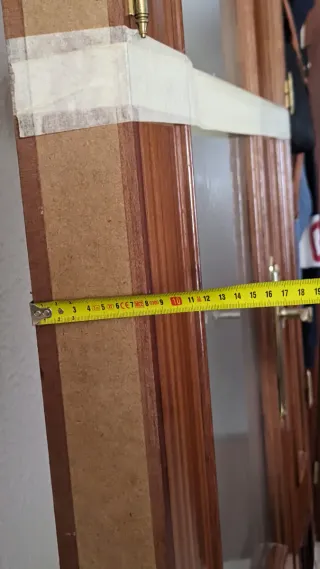 Puerta de paso doble con cristal