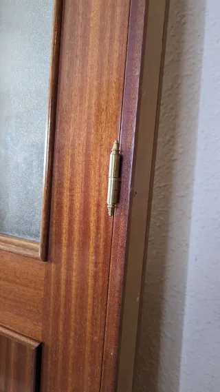 Puerta de paso doble con cristal