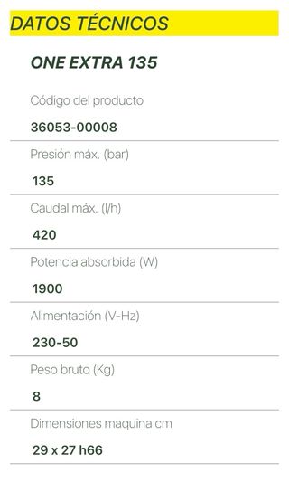 Hidrolimpiadora Lavor ONE EXTRA 135