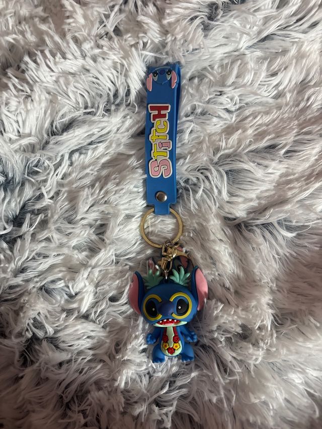Llavero de Stitch con correa