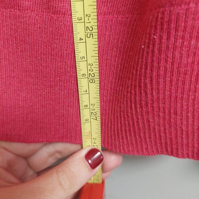 Jersey C&A Fucsia Talla XXL Punto Fino Mujer