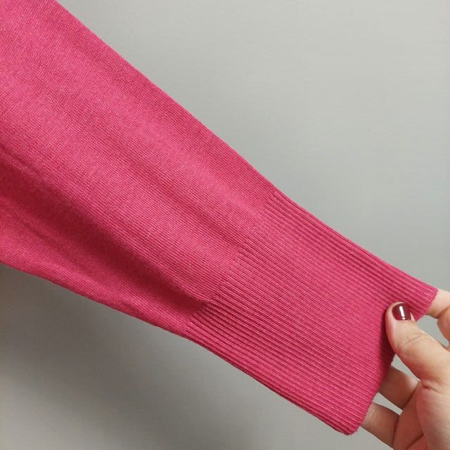 Jersey C&A Fucsia Talla XXL Punto Fino Mujer