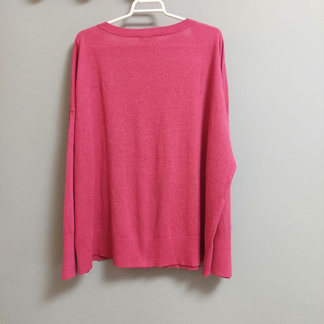 Jersey C&A Fucsia Talla XXL Punto Fino Mujer