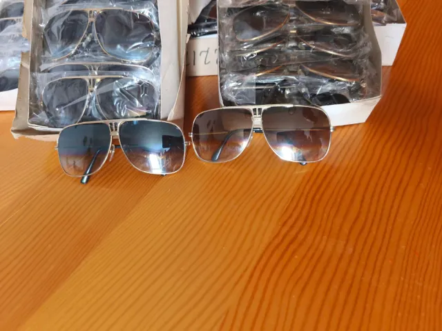 Lote 100+ Gafas de Sol Aviador Doradas