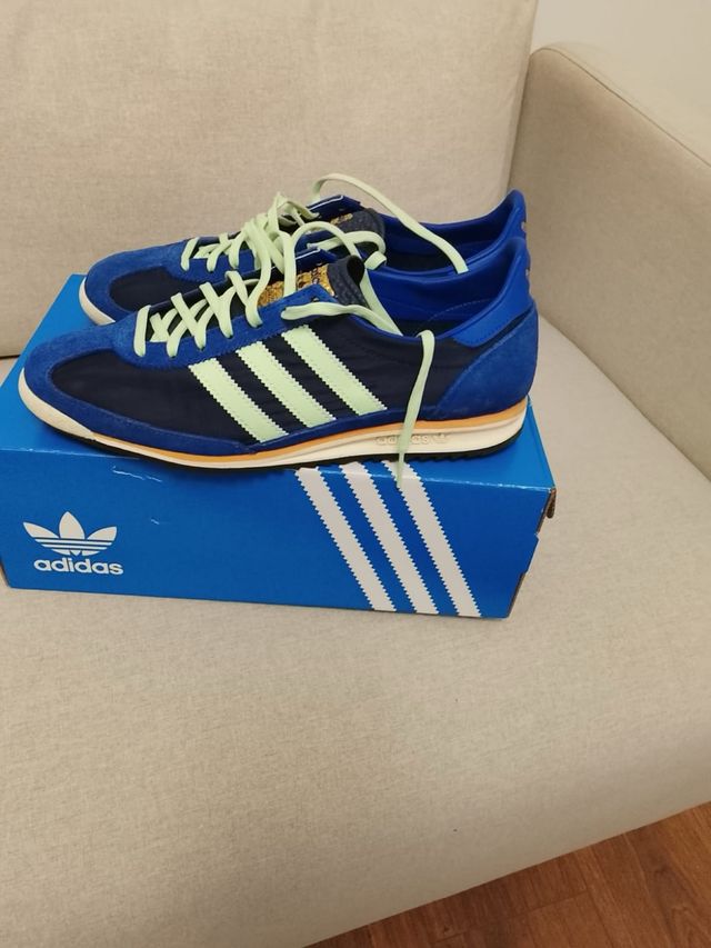 Zapatillas Adidas SL 72 Azul y Verde