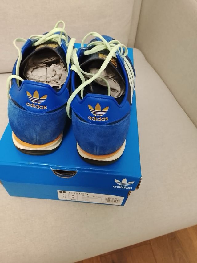 Zapatillas Adidas SL 72 Azul y Verde