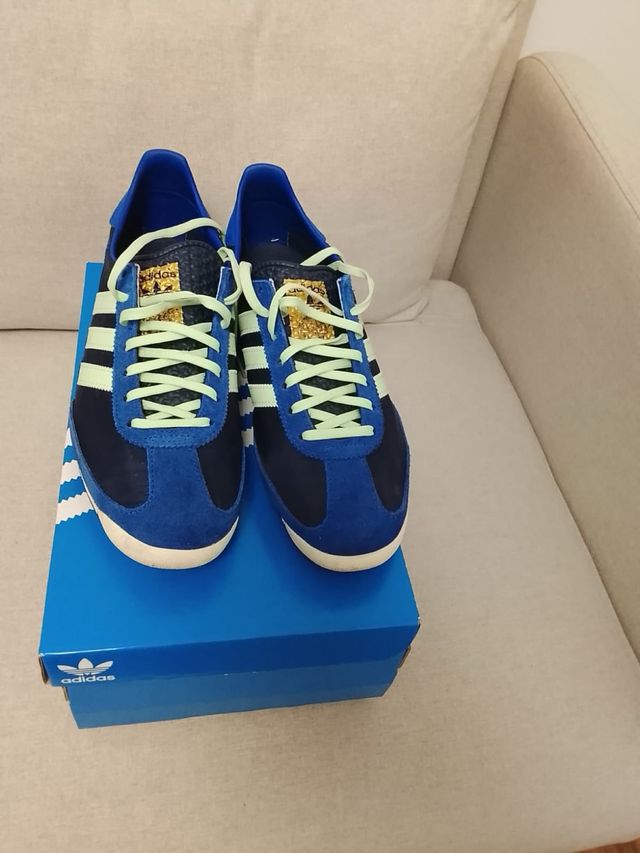 Zapatillas Adidas SL 72 Azul y Verde