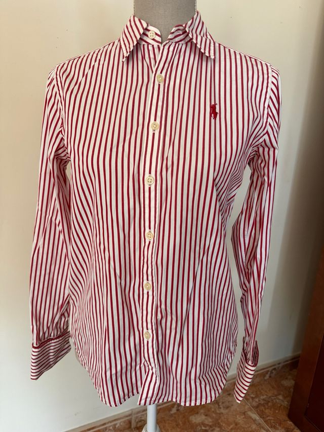 Camisa Rayas Rojas y Blancas Ralph Lauren