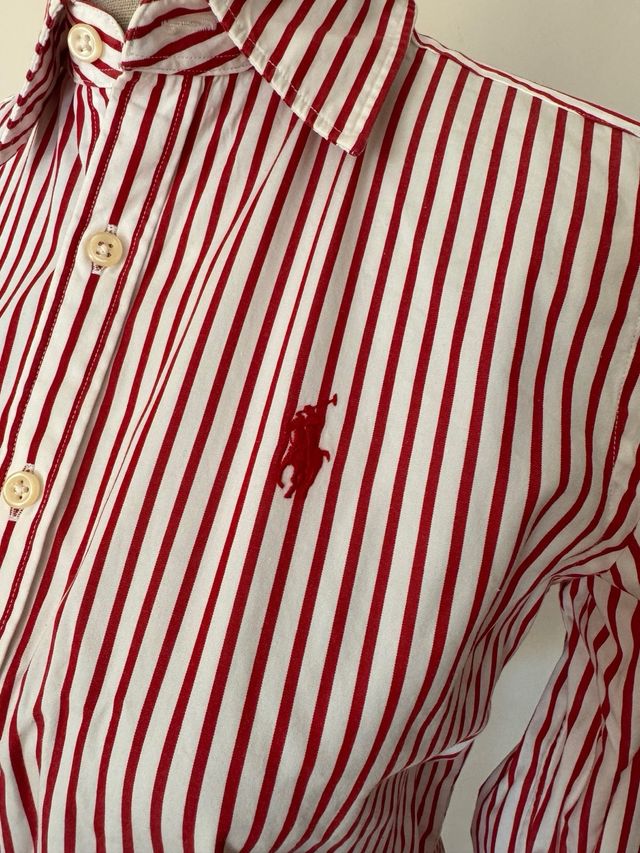 Camisa Rayas Rojas y Blancas Ralph Lauren