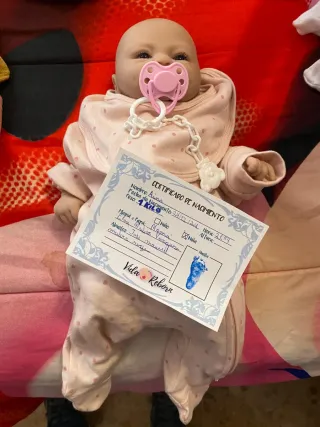 Bebé Reborn Silicona 100% - Certificado Nacimiento