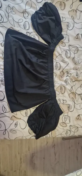 Camisa corta negra talla L