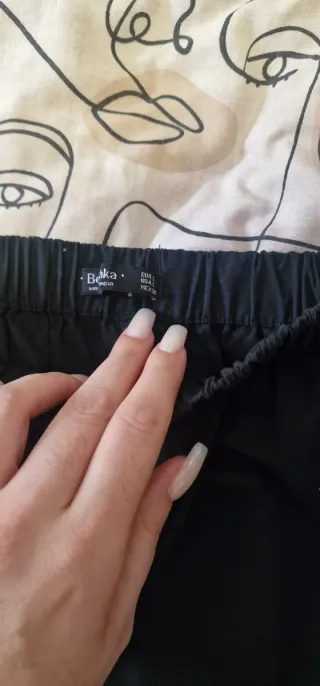 Camisa corta negra talla L