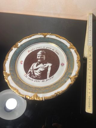 Busto Mussolini e posacenere Benito Mussolini e pi