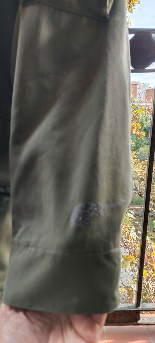 Chaquetón Militar Vintage 1986 Verde 3/4 Talla L