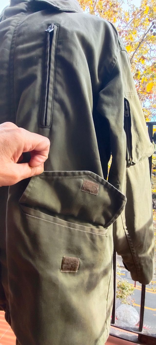Chaquetón Militar Vintage 1986 Verde 3/4 Talla L