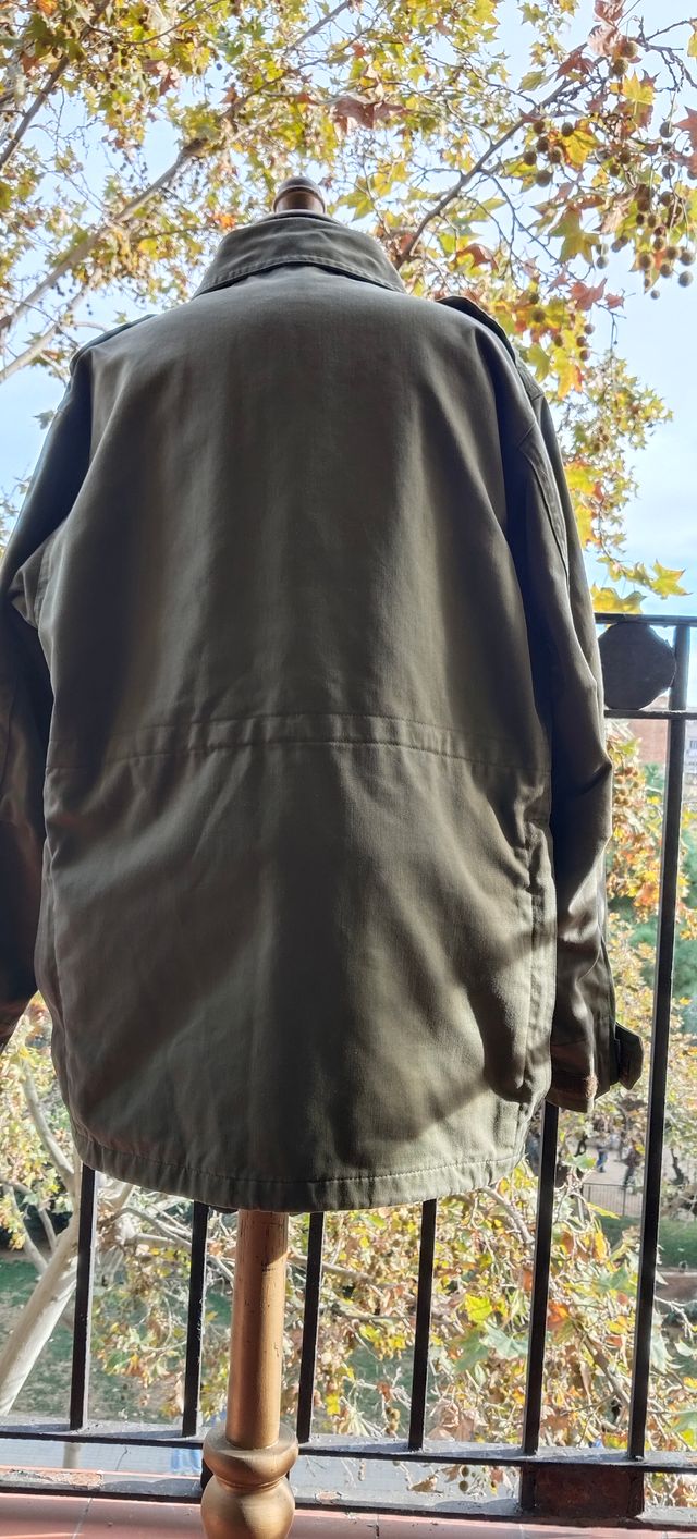 Chaquetón Militar Vintage 1986 Verde 3/4 Talla L