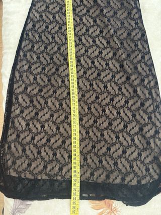 Vestido fiesta cuello mao encaje talla 40