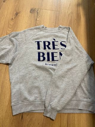Sudadera Brownie gris talla M