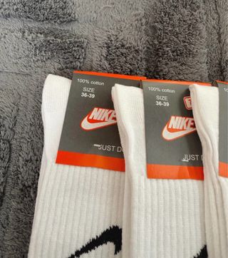 3 paia calzini Nike bianchi taglia 36-39