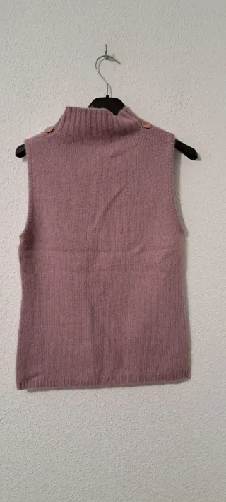 Chaleco B.Young Angora Talla Única Rosa