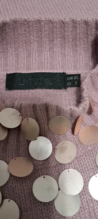 Chaleco B.Young Angora Talla Única Rosa