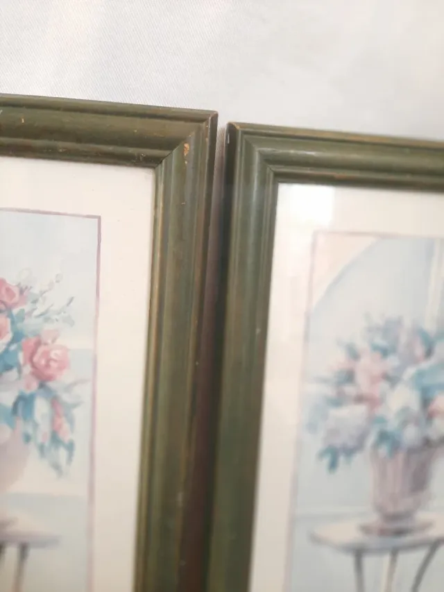 Juego de 2 cuadros acuarela