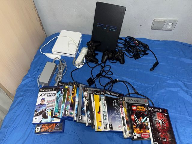 Consola PS2 + Wii + Giochi (prezzo aumenta)