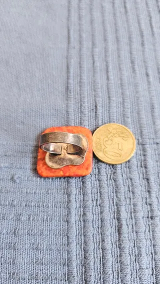 Anillo artesanal ( piedra ) multicolor