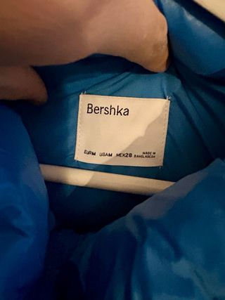 Chaleco acolchado azul talla M