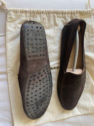Zapatos de ante marrones