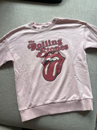 Sudadera niña Zara Rolling Stones T.11-12