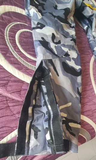 Pantalón Moto Invierno Gris camuflage