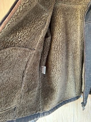 Chaquetón forrado marrón