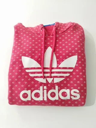 Sudadera Adidas rosa con estampado