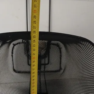 Cesta Bicicleta Negra con Luz