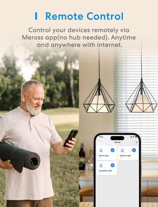 ✨ - Meross Interruptor de Pared Inteligente, 1 Vía