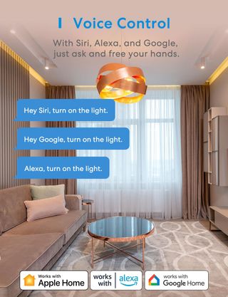 ✨ - Meross Interruptor de Pared Táctil WiFi, 2 Vía