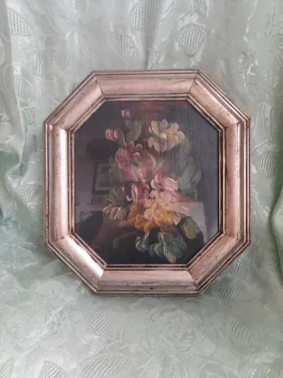 Quadro ottagonale fiori