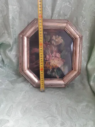 Quadro ottagonale fiori