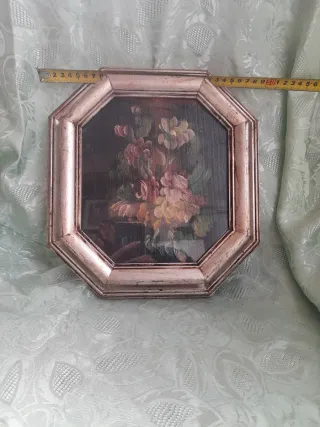 Quadro ottagonale fiori
