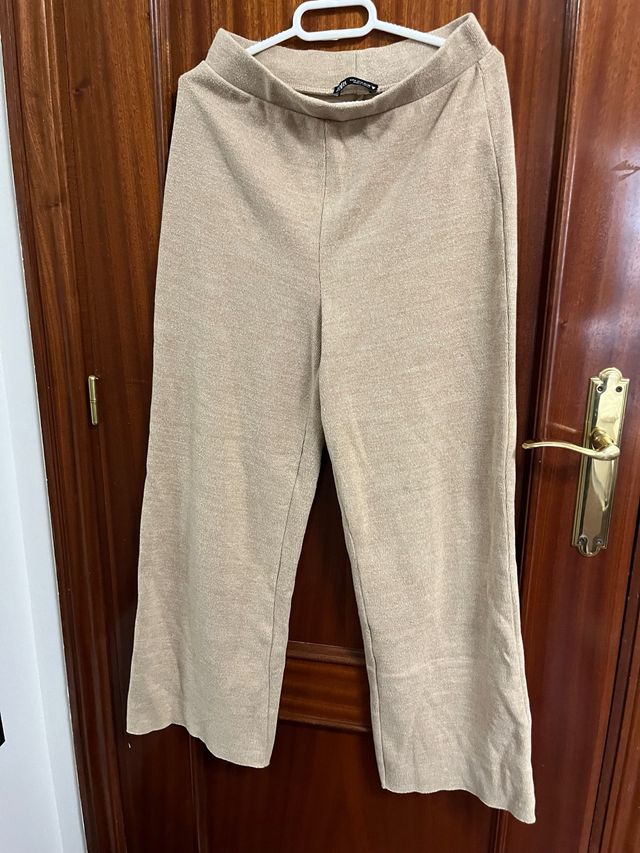 Pantalón Zara Mujer Beige