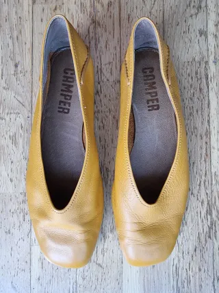 Bailarinas Camper Amarillas Mujer