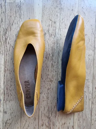 Bailarinas Camper Amarillas Mujer