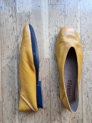 Bailarinas Camper Amarillas Mujer