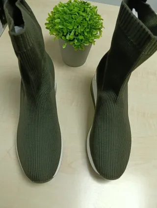 Zapatillas Bota Verde