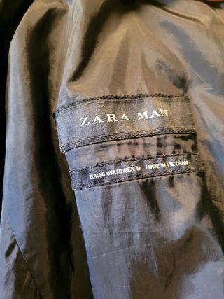 Chaqueta Bomber Zara Hombre Negra