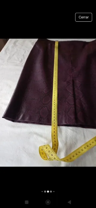 Cazadora polipiel morada + falda regalo