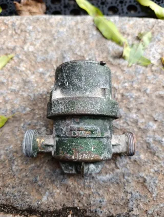 Contador de agua antiguo m³